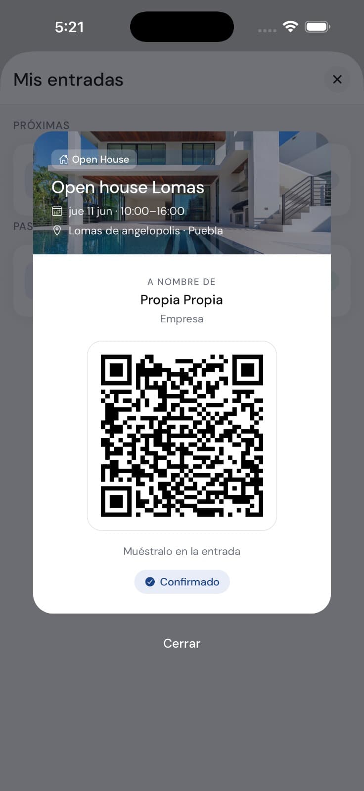 Open houses con QR